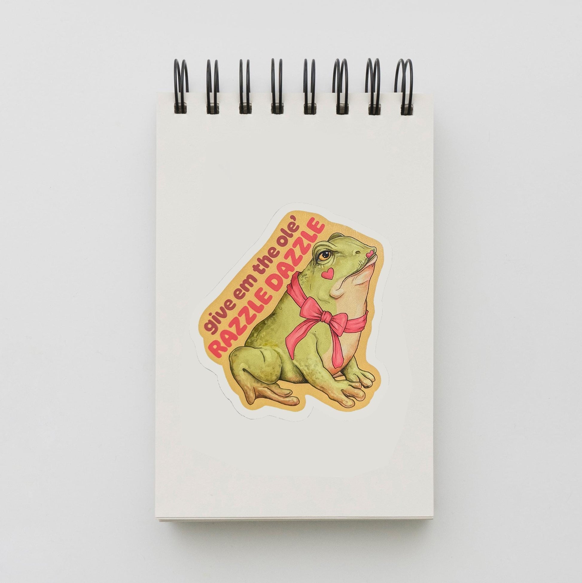 Funny Frog Vinyl Sticker | Laptop Notebook Waterbottle Stickers