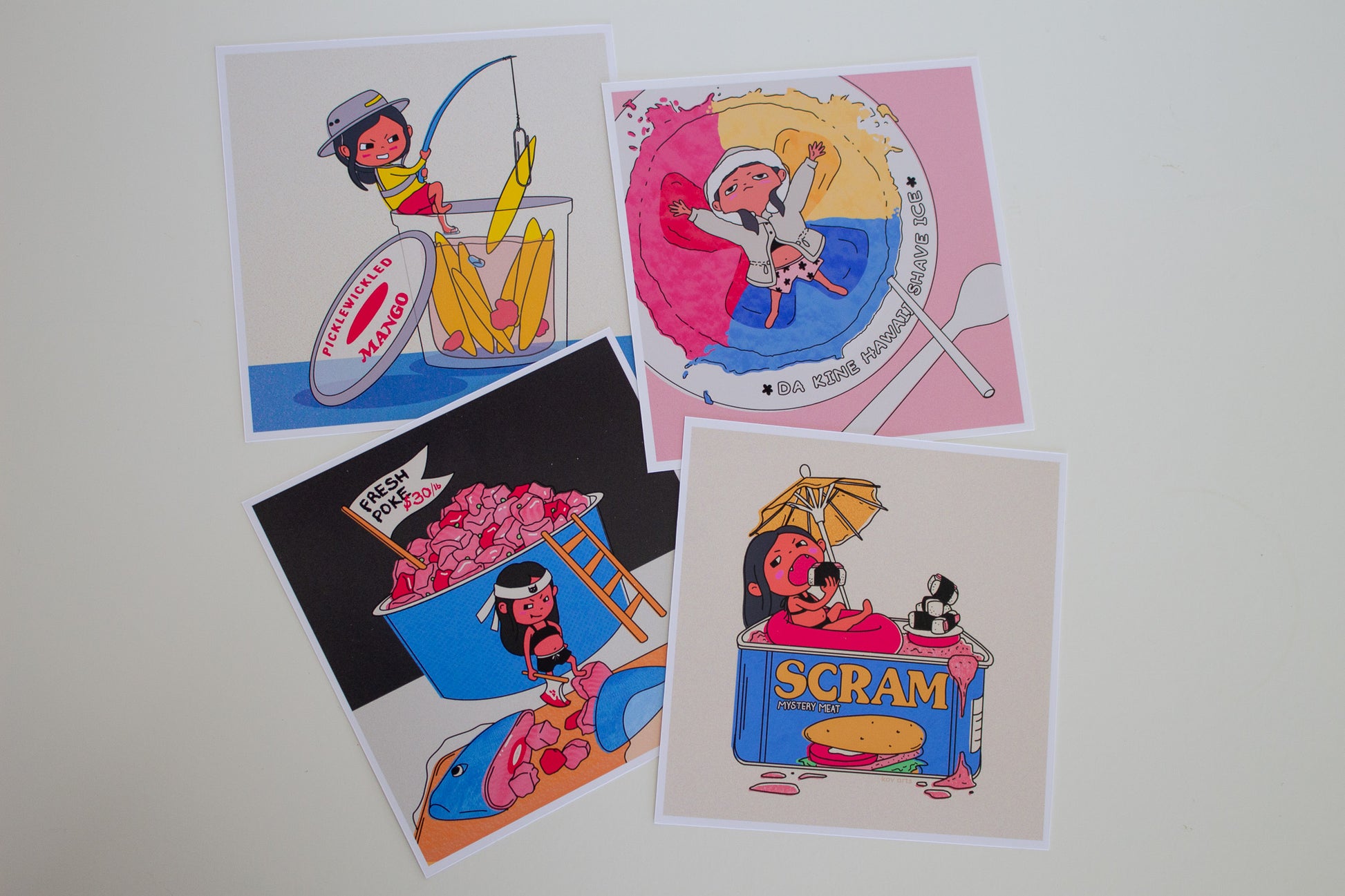 Hawaii Favorite Foods Mini Art Prints