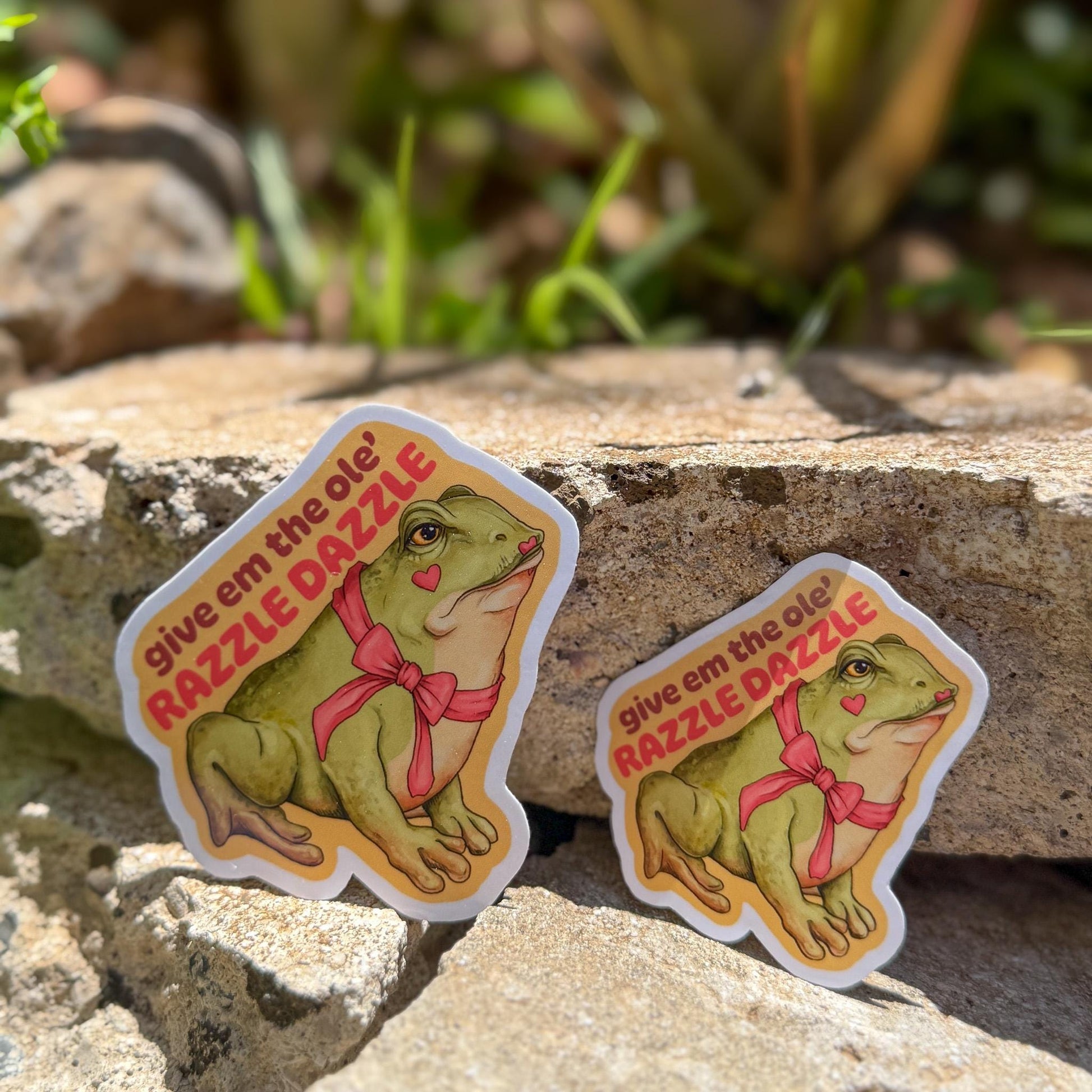 Funny Frog Vinyl Sticker | Laptop Notebook Waterbottle Stickers