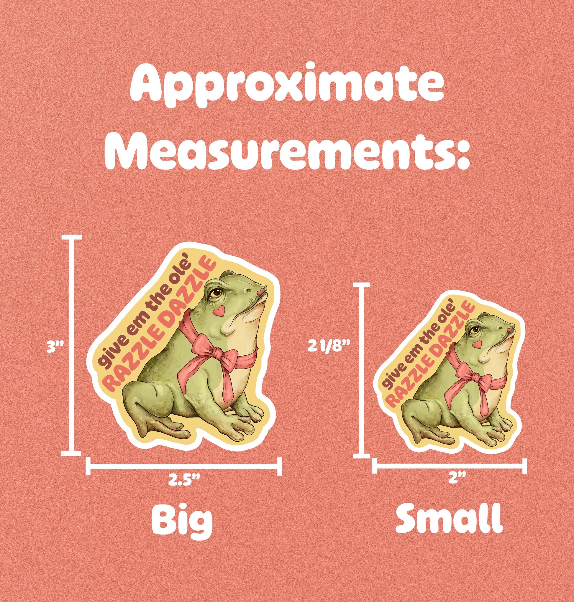 Funny Frog Vinyl Sticker | Laptop Notebook Waterbottle Stickers