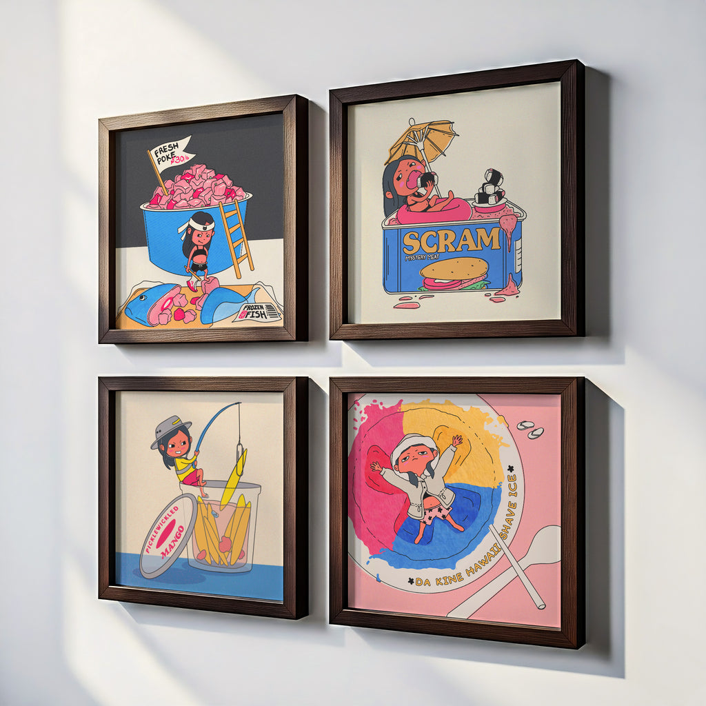 Hawaii Favorite Foods Mini Art Prints